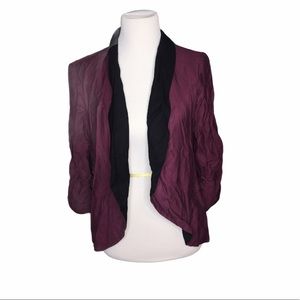 LC Lauren Conrad Solid Plum Jacket